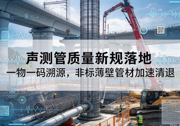 二连浩特声测管质量新规落地，一物一码溯源，非标薄壁管材加速清退